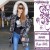 Дълго яке с пух City Angels Jeans, Черно-бял лак, 6861